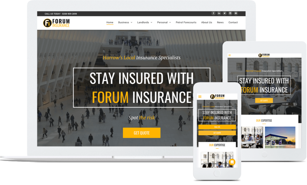 nerDigital Foruminsurance Web Design & Development min