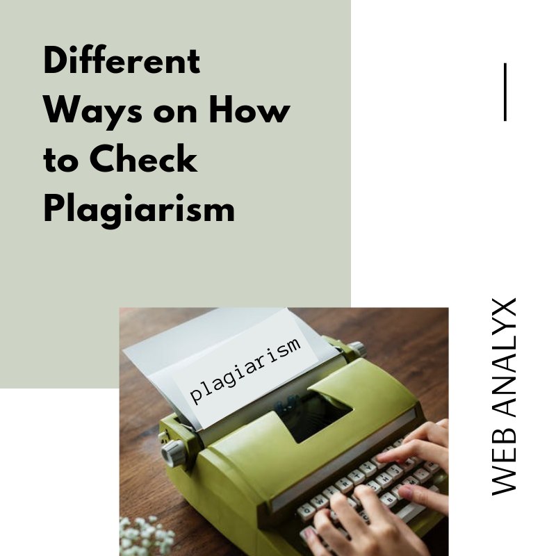 how to check plagiarism